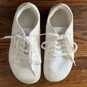 Barefoot White Lace-Up Sneakers